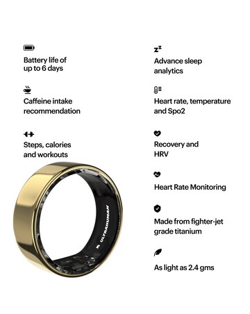 Ultrahuman Ring AIR Bluetooth Smart Ring - Air Gold
