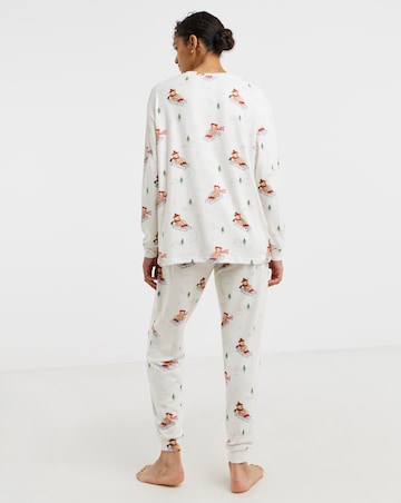 JD Williams Christmas Bear Print Supersoft Twosie