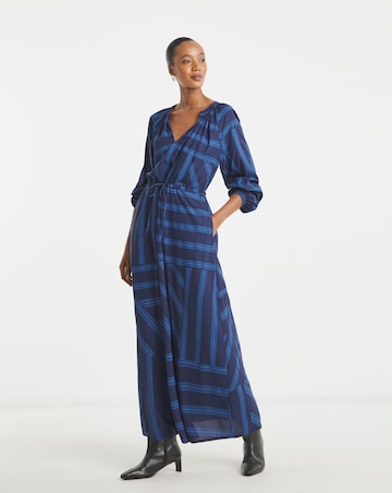 Long Sleeve Printed Maxi Dress