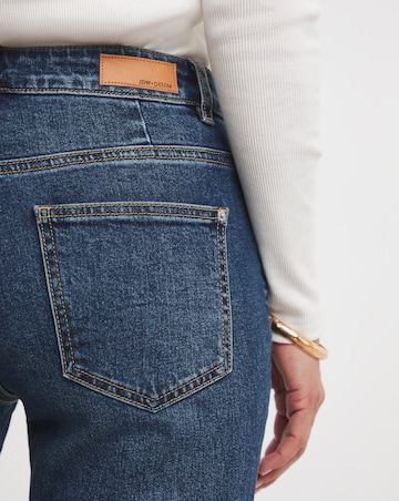 Mid Blue Authentic Straight Leg Jeans