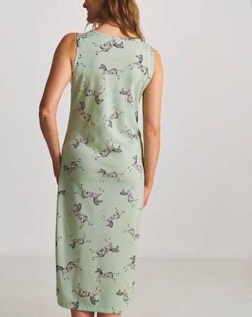 JD Williams (2 Pack) Value Midi Nighties Zebra/Grey