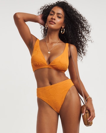 Chelsea Peers Textured High Waist Bikini Bottom