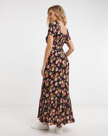 Joe Browns Shirred Floral Jersey Dress