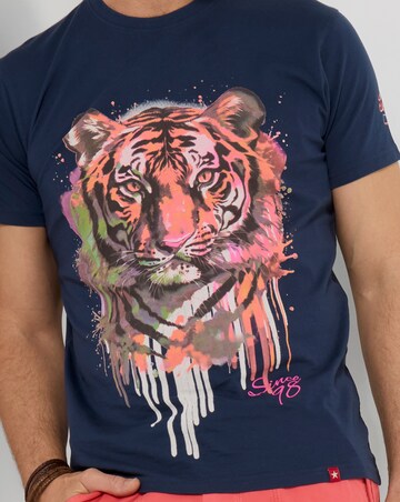 Joe Browns Dippy Tiger Tee - Navy