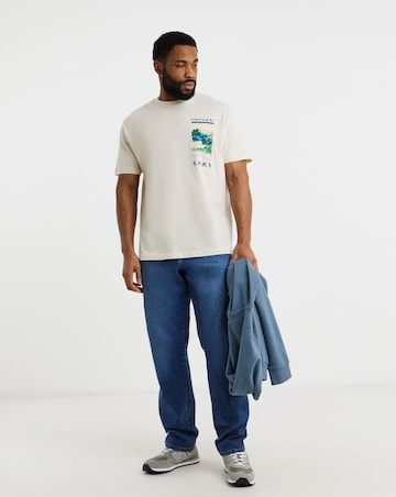 Jack & Jones Hokusai Back Graphic T-Shirt - White