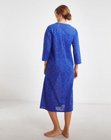 Broderie Anglaise Cotton Beach Dress