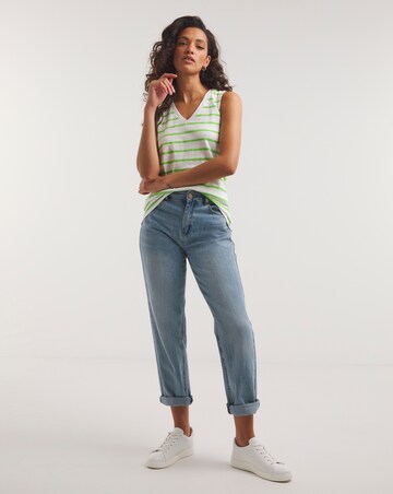 Cotton Slub V-Neck Vest