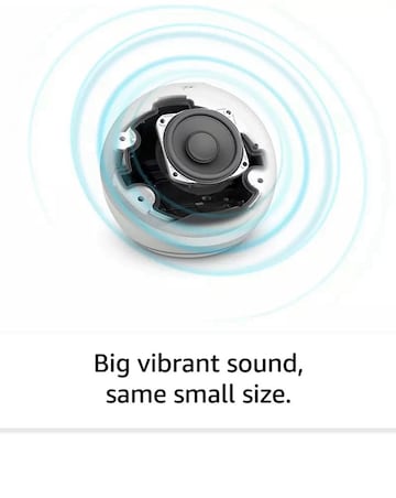 Amazon Echo Dot (5th Gen 2022) Smart Speaker with Clock & Alexa - Glacier White