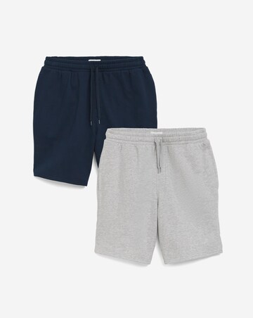2 Pack Brush Back Lounge Shorts