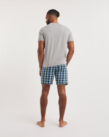 Jersey Tee and Woven Check Short Set