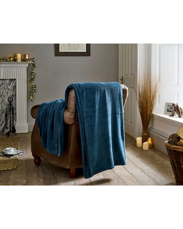 Supersize Fleece Throw 230x270cm - Blue