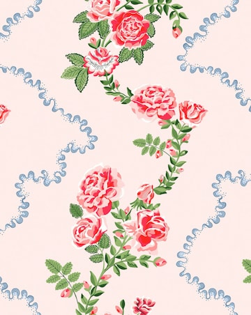 Cath Kidston Rose Flutter Pink Wallpaper