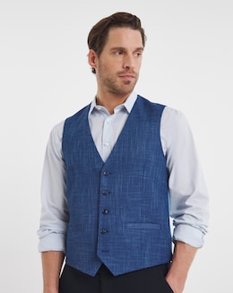 Joe Browns Navy Textured Waistcoat