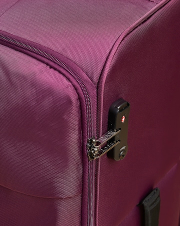 Rock Paris 3pc Suitcase Set - Purple
