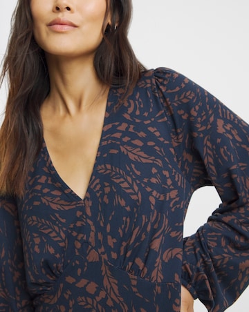 Soft Touch V Neck Tea Dress