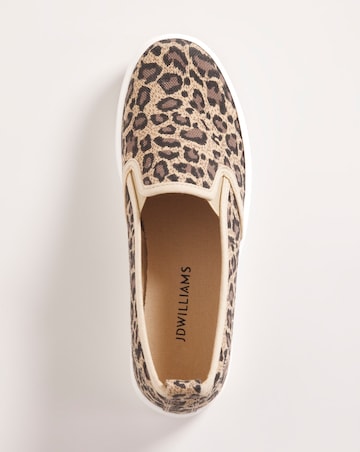 Canvas Slip On Shoe - Extra Wide Fit (EEE)