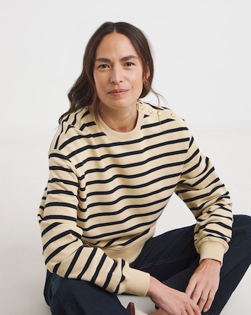 Tommy Hilfiger Gold Button Polo Sweatshirt