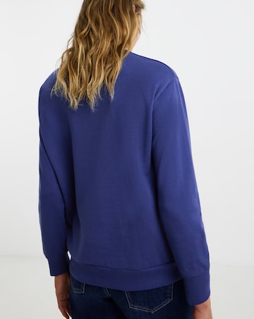 Placement Sequin Bow Sweatshirt