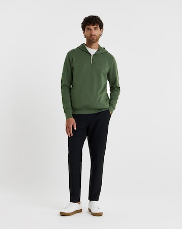 Folio Interlock 1/4 Zip Hoodie-Khaki