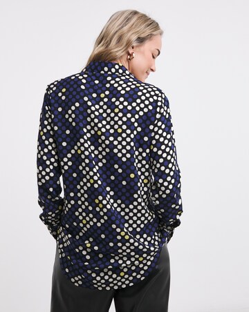 Womens Dipped Back Shirt - Spot Print