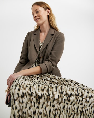 Asymmetric Seam Jersey Maxi Dress