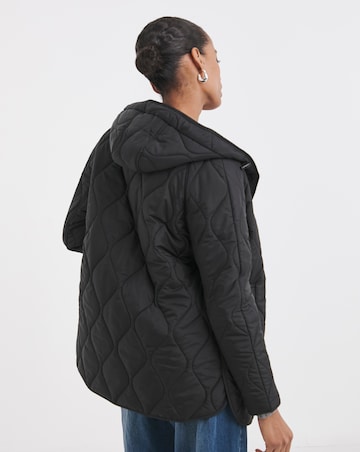 Black Short Quilted Jacket