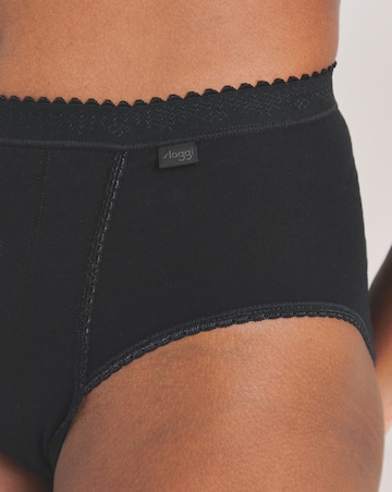 Sloggi (2 Pack) Light Control Cotton Tai Knickers Black