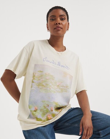 Stone Monet Water Lilly Graphic T-Shirt