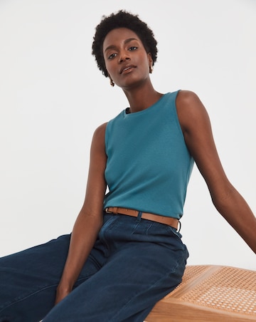 Pure Cotton Indigo Tank Vest