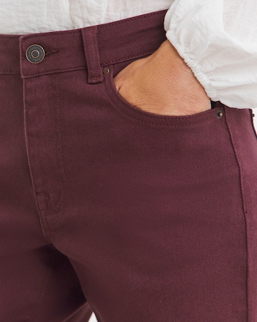 Burgundy Authentic Straight Leg Jeans