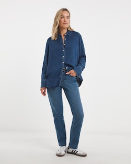 24/7 Blue Straight Leg Jeans