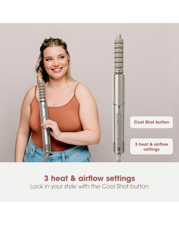 Shark FlexStyle 5-in-1 Air Styler & Hair Dryer with Storage Case - Stone