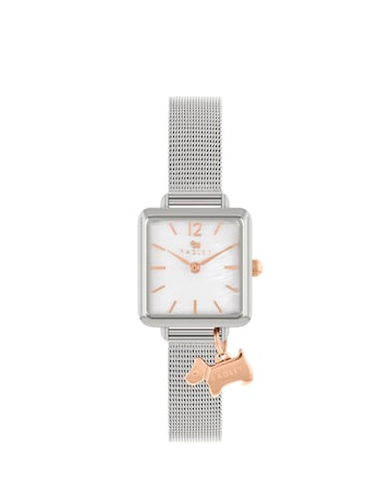 Radley Ladies Polished Silver Square Watch