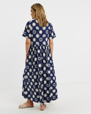 Soft Touch Half Sleeve Smock Dress