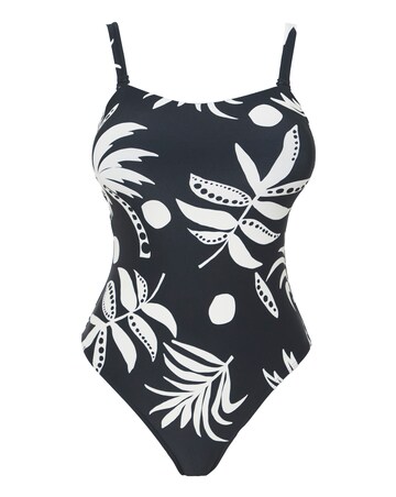 Non Wired Bandeau Tummy Control Swimsuit