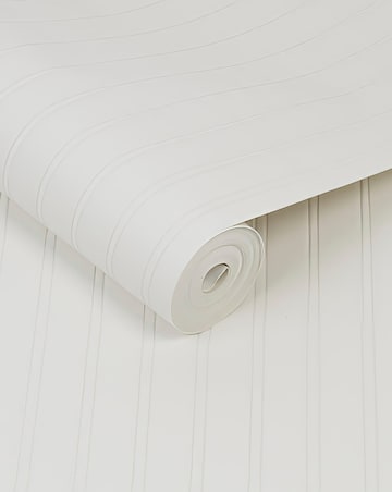 Superfresco Paintable Beadboard White Durable Heavy Duty Wallpaper