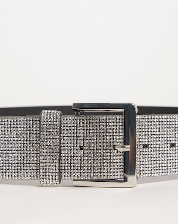 Statement Buckle Detail Diamante Belt