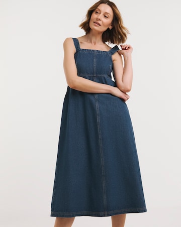 Blue Apron Midi Dress