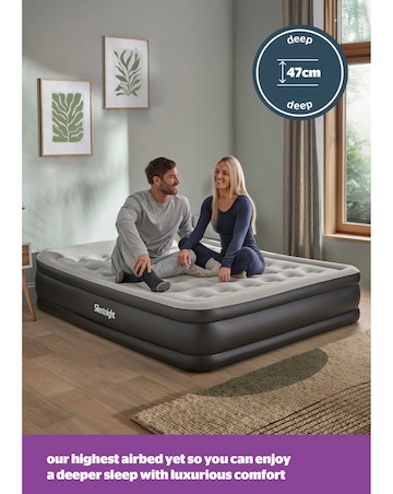 Silentnight Ultimate Deep Sleep High-Rise Airbed with Electric Pump - Single