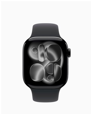 Apple Watch Series 11 GPS 46mm - Jet Black Aluminium/Black Sport Band - S/M