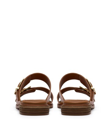 Clarks Tan Ariany Strap Leather Sandals - Standard Fit (D)
