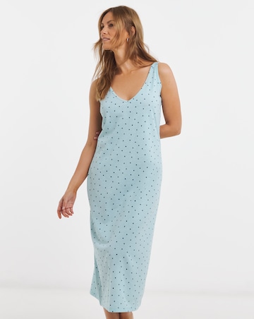 Pretty Secrets Spot Maxi Sleeveless Nightie