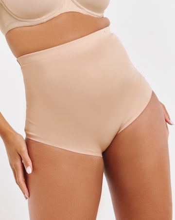 Figleaves Smoothing Shaping Waist Nipper - Latte