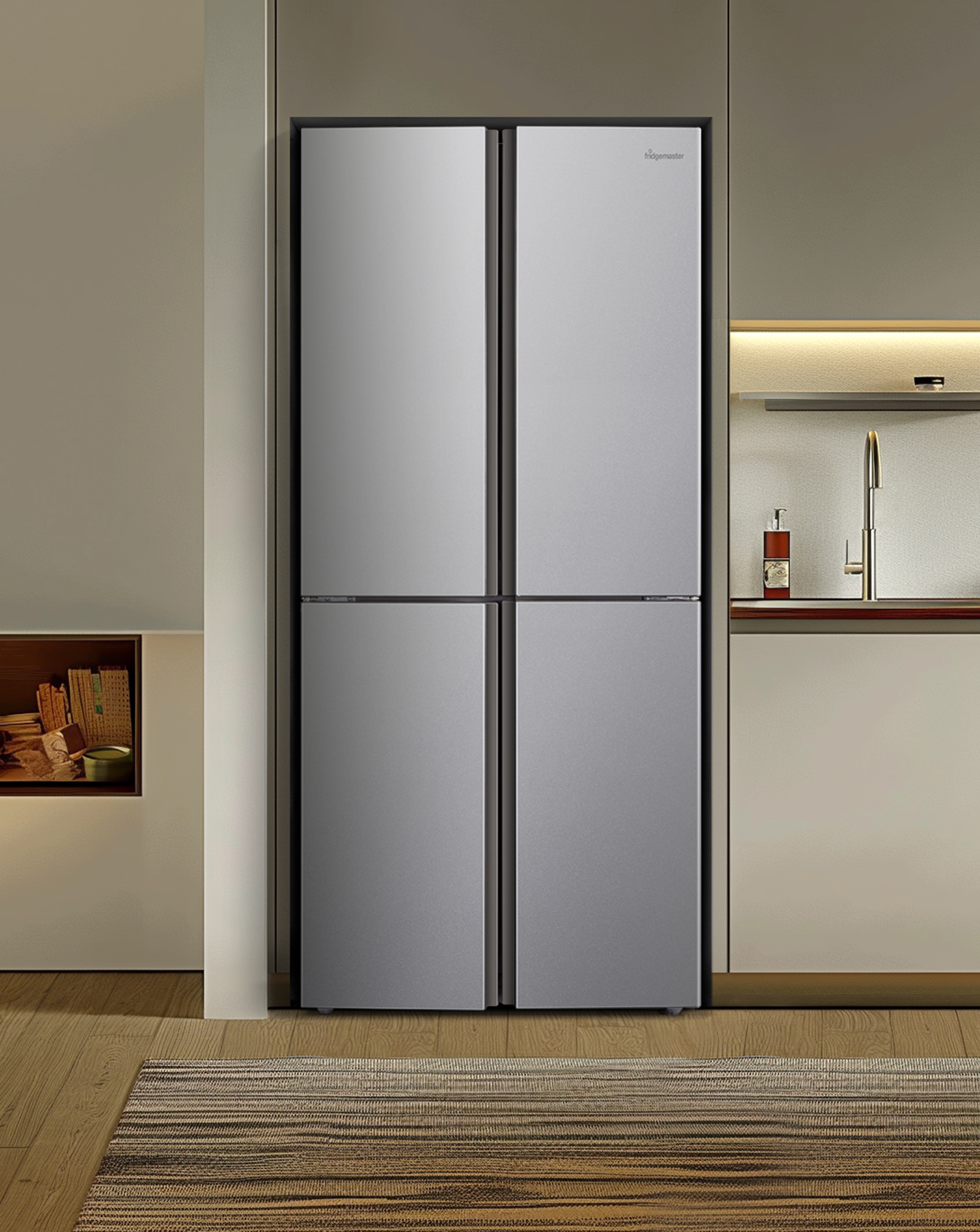 Fridgemaster MQ79394ES American Fridge Freezer E Rated 182 CM | JD