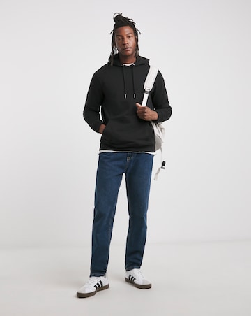 Overhead Hoodie Long- Black