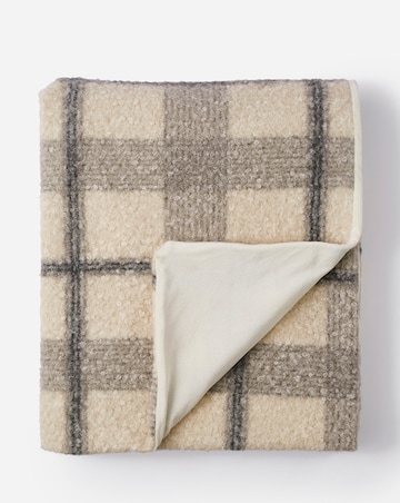 Boucle Checked Throw