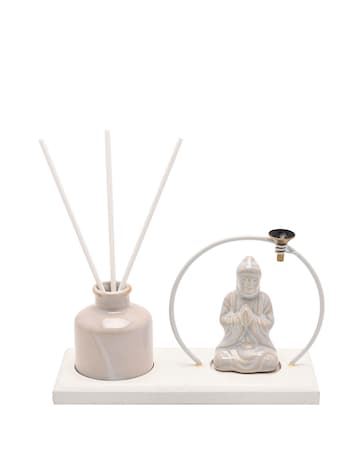Serenity Buddha Incense & Diffuser Holder Gift Set