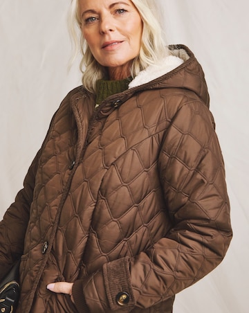 Julipa Longline Quilted Hooded Coat