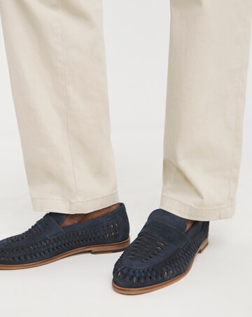 Suede Interweave Penny Loafer Wide Fit