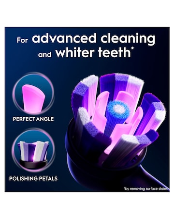 Oral-B iO Radiant White Black Refill heads 4 Pack